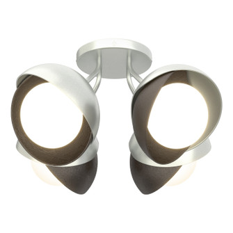 Brooklyn Four Light Semi-Flush Mount in Vintage Platinum (39|121376-SKT-82-14-GG0711)