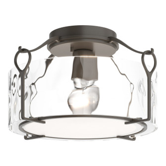 Bow One Light Semi-Flush Mount in Dark Smoke (39|121142-SKT-07-LL0218)