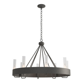 Banded Eight Light Chandelier in Natural Iron (39|105040-SKT-20-ZM0611)