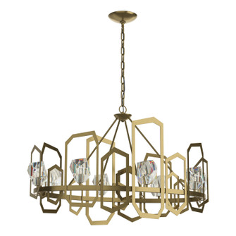 Gatsby Eight Light Chandelier in Modern Brass (39|105020-SKT-86-CR)