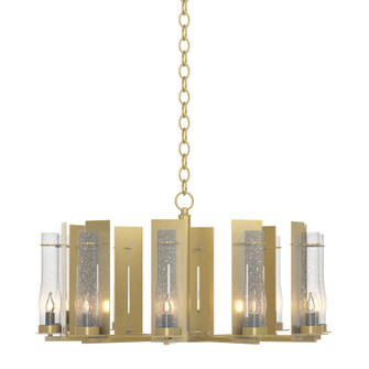 New Town Ten Light Chandelier in Modern Brass (39|103290-SKT-86-II0184)