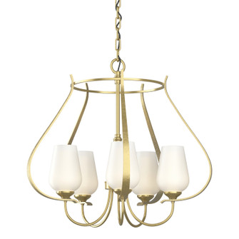 Flora Five Light Chandelier in Modern Brass (39|103045-SKT-86-GG0303)