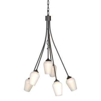 Flora Six Light Chandelier in Oil Rubbed Bronze (39|103043-SKT-14-GG0303)