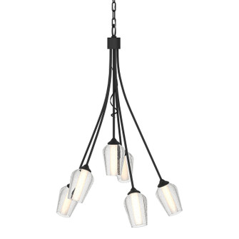 Flora Six Light Chandelier in Black (39|103043-SKT-10-ZS0354)