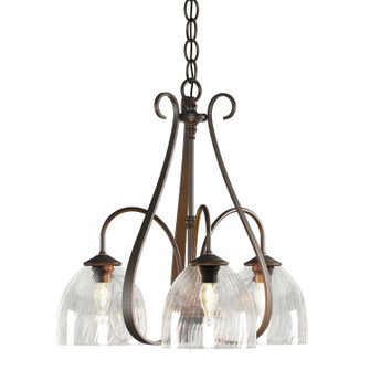 Sweeping Taper Three Light Chandelier in Bronze (39|101441-SKT-05-LL0001)