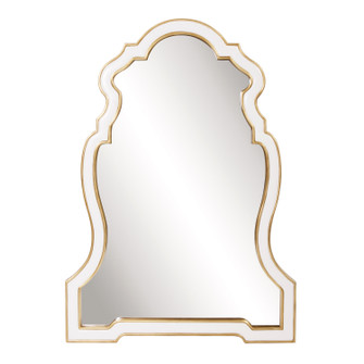 Cleopatra Mirror in Gold Leaf & White (204|92157)