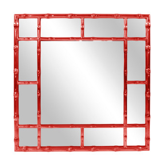 Bamboo Mirror in Glossy Red (204|92120R)