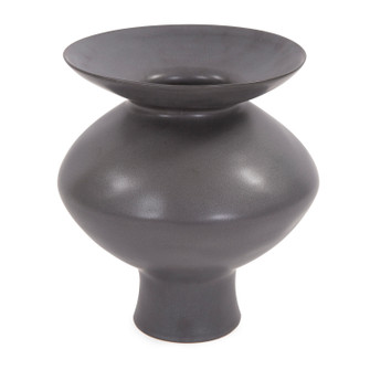 Graphite Ceramics Vase in Gray (204|88029)