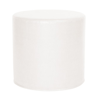 No Tip Cylinder Ottoman in Avanti White (204|851-190)