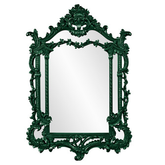 Arlington Mirror in Glossy Hunter Green (204|84001HG)