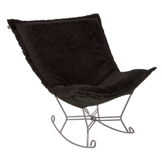 Scroll Puff Rocker in Angora Ebony (204|600-1090)