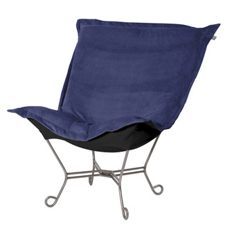 Scroll Puff Scroll Puff Chair in Titanium (204|500-972)