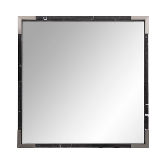 Marcel Mirror in Black Marble w/ Stainless Steel (204|48129)