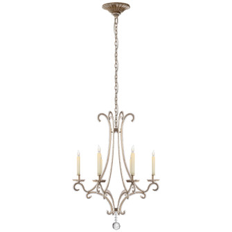 Oslo Six Light Chandelier in Burnished Silver Leaf (268|CHC 1552BSL-CG)