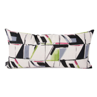 Kidney Pillow in Abstract Fuschia (204|4-1094)