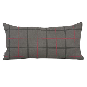 Kidney Pillow in Oxford Charcoal (204|4-1007F)