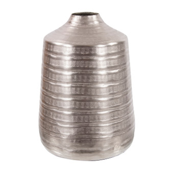 Chiseled Metal Vase in Silver (204|35208)