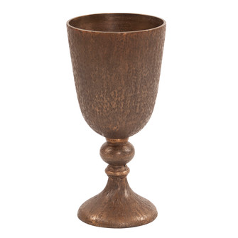 Textured Chalice Vase in Dark Copper (204|35121)