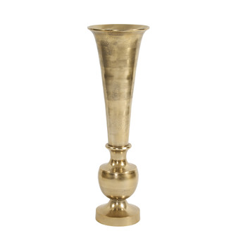 Oversized Flared Gold Aluminum Vase in Gold (204|35100)