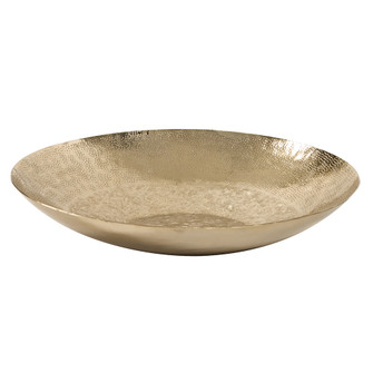 Gold Aluminum Decorative Bowl in Gold (204|35087)