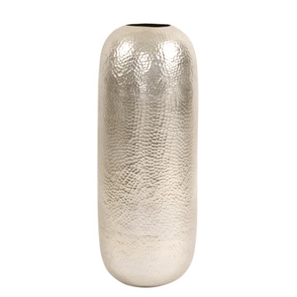 Hammered Deep Bronze Vase in Hammered Silver (204|35085)