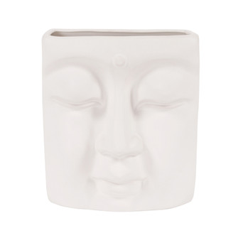 Peaceful Buddha Wall Vase in Matte White (204|34092)