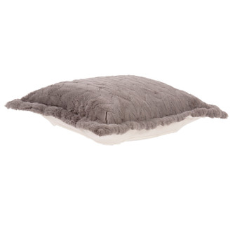 The Angora Puff Ottoman Cushion in Gray (204|310-1093P)