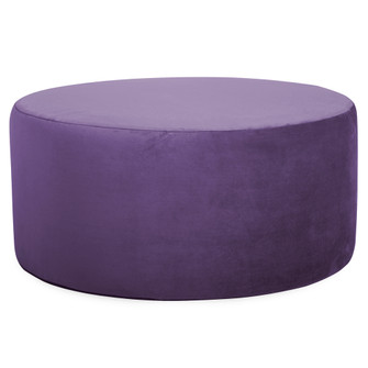 The Bella Universal 36''Round Ottoman With Slipcover in Purple (204|132-223)