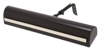 Classic Traditional Two Light Picture Light in Black with Polished Nickel (30|TS14-BLK/PN)