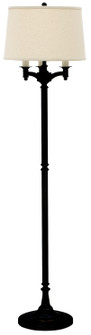 Lancaster Four Light Floor Lamp in Black (30|L800-BLK)