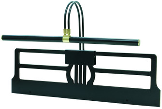 Grand Piano Four Light Piano Lamp in Black/Polished Brass (30|GPXL-617)