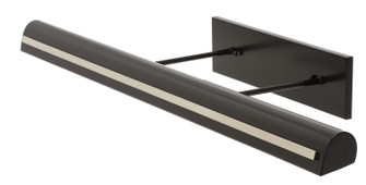 Classic Traditional LED Picture Light in Black with Polished Nickel (30|DTSLEDZ36-BLK/PN)