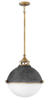 Fletcher LED Pendant in Aged Zinc (13|4835DZ)