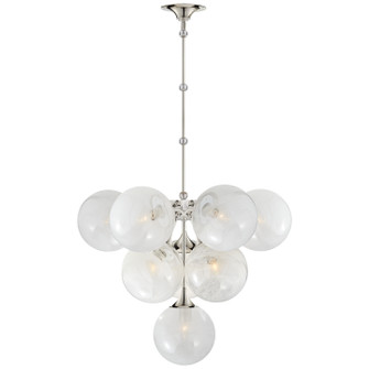 Cristol Ten Light Chandelier in Polished Nickel (268|ARN 5401PN-WG)
