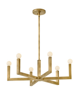 Ezra LED Chandelier in Heritage Brass (13|45046HB)