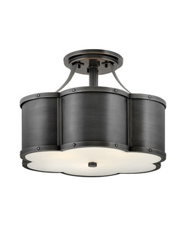 Chance LED Semi-Flush Mount in Blackened Brass (13|4444BLB)