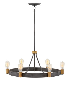 Silas LED Chandelier in Aged Zinc (13|4266DZ)