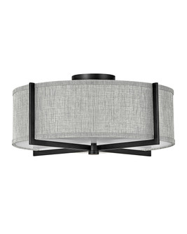 Axis Heathered Gray LED Semi-Flush Mount in Black (13|41707BK)