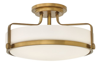 Harper LED Semi-Flush Mount in Heritage Brass (13|3643HB)