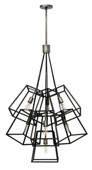Fulton LED Chandelier in Aged Zinc (13|3357DZ)