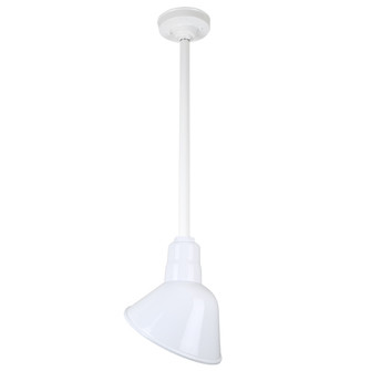 Warehouse One Light Pendant in White (381|H-QSN18110-SA-93/QSN24``ST3-93/QSNHSC-93)