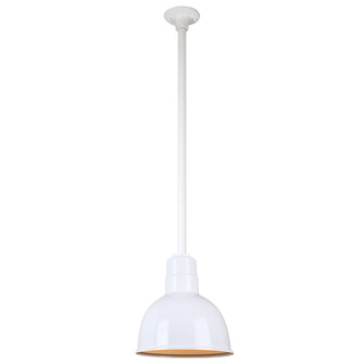 Warehouse One Light Pendant in White (381|H-QSN16110-SA-93/QSN36``ST3-93/QSNHDSMC-93)