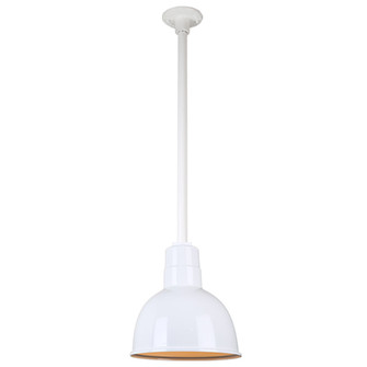 Warehouse One Light Pendant in White (381|H-QSN16110-SA-93/QSN24``ST3-93/QSNHDSMC-93)