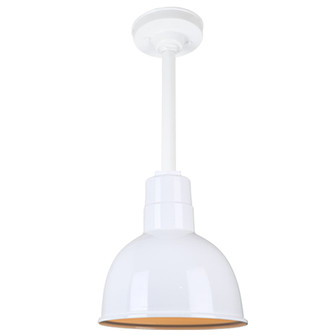 Warehouse One Light Pendant in White (381|H-QSN16110-SA-93/QSN12``ST3-93/QSNHSC-93)