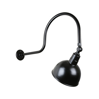 Deep Bowl Shade One Light Outdoor Gooseneck Light in Black (381|H-QSN16110-SA-91/QSNHL-C-91/QSNSK-91)