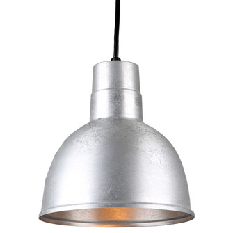 Deep Bowl Shade One Light Pendant in Galvanized (381|H-QSN16110-C-96)