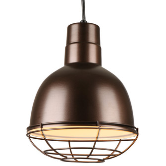 Deep Bowl Shade One Light Pendant in Oil Rubbed Bronze (381|H-QSN16110-C-145/QSNWGR-10``-145)