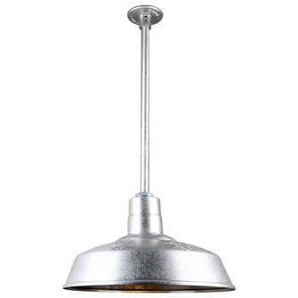 Warehouse One Light Pendant in Galvanized (381|H-QSN15118-SA-96/QSN24``ST3-96/QSNHDSMC-96)