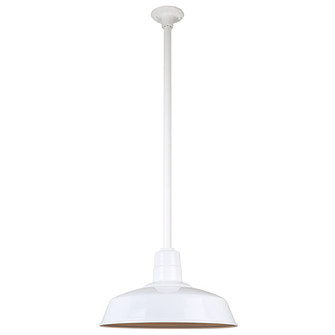 Warehouse One Light Pendant in White (381|H-QSN15118-SA-93/QSN36``ST3-93/QSNHDSMC-93)