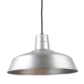 Warehouse One Light Pendant in Galvanized (381|H-QSN15118-C-96)